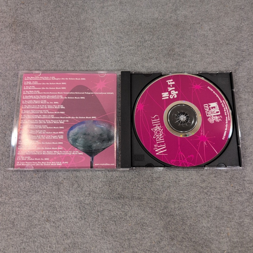 The Metrolites In Spy-Fi CD 2004 Go-Go Golem Lounge Exotica Instrumental Music - Picture 3 of 3